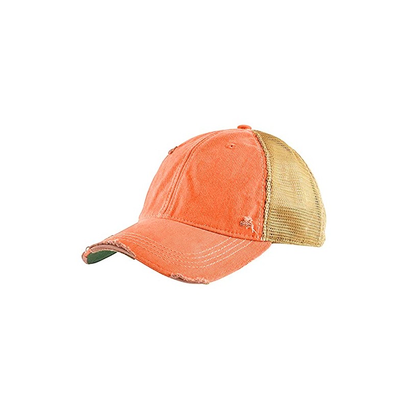 Gritty Bull - Gorra de bola envejecida clásico, Naranja Lavado,