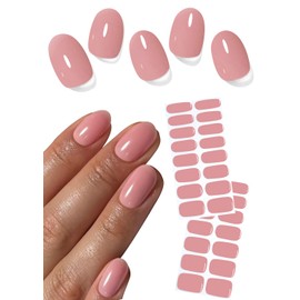 UV Nagelfolien Selbstklebend, 30pcs Sheer Rose Pink Gel Nagelfolie für Nagel DIY zu Hause