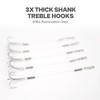 Stinger Hooks (12-Packs) for Jig Heads, Quick Snap #6/#8 Trailer