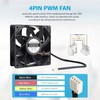 High CFM Computer Fan, KEYFANCLUB 12V 4-PIN PWM Register Booster