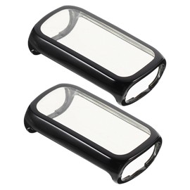 Mipcase 2Pcs TPU Full Coverage Smartwatch Protection Shell Screen Protector Compatible with Durable Scratch Resistant Shock Absorbent Case for Enhanced Watch Safety