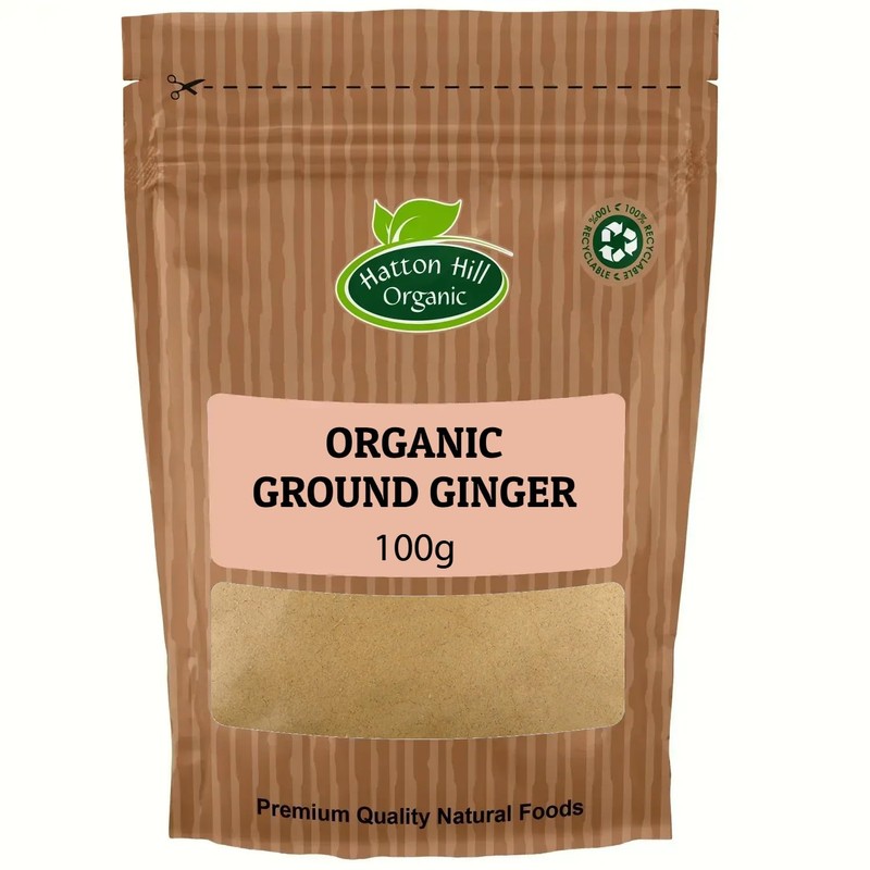 Organic Ground Ginger 100g by Hatton Hill Organic