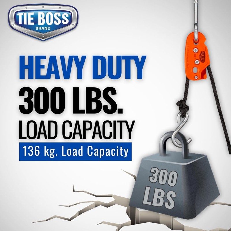 Tie Boss - 3/8 Inch, Heavy Duty, (300 lbs Working