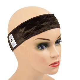 YANTAISIYU Wig Grip Band for Women Adjustable Non-Slip Wigs Scarf Grip Headband for Keeping Wig in Place (Dark Brown)
