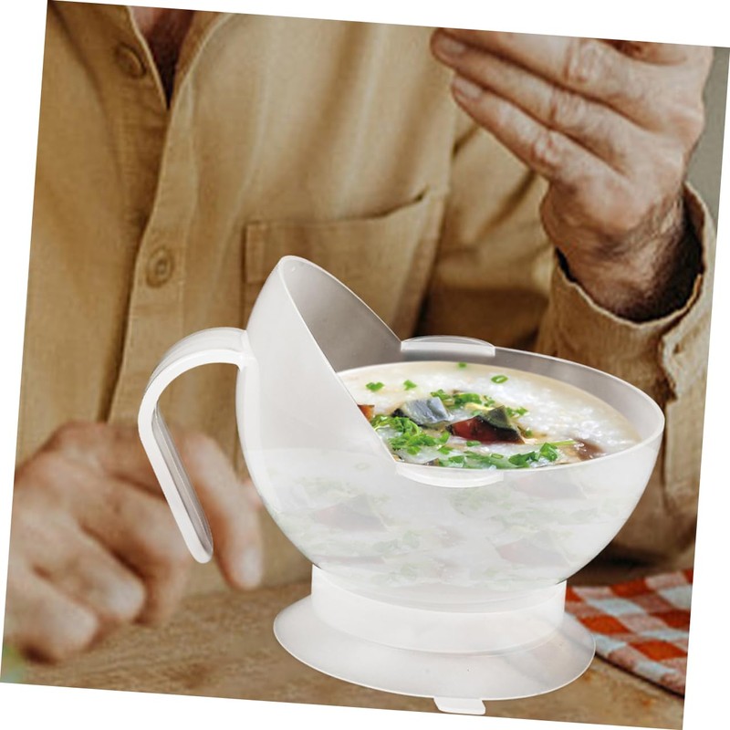 Baluue 2Pcs Suction Cup Bowl for Elderly and Disabled Slip