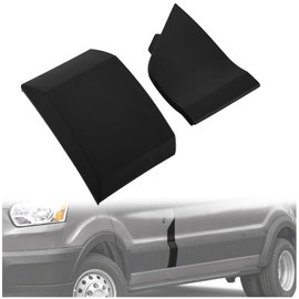 KUAFU Fuel Filler Door Cover & Moulding Trim Cladding Compatible with 2015-2023 Ford Transit Replacement for CK4Z-61405A26-B BK3Z6129077AC Fuel Tank Filler Door Hatch Cover Cap Exterior Pillar