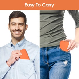 korutomi Hand Mirror,Ultrathin Ultralight, Portable, Folding, Handheld, Compact Travel Mirror for Camping,Home,Office,Small Mirror for Pocket and Purse,Good for Gift (Red)