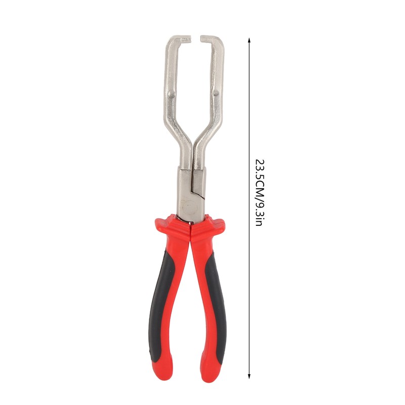 235mm Fuel Line Clip Plier Stainless Steel Rubber Grip Ergonomic
