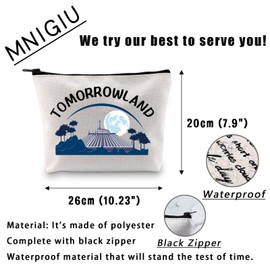 MNIGIU Theme Park Lover Gift Amusement Park Inspired Makeup Bag Park Obsessed Gift Travel Collectible Gift Park Fan Gift