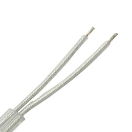10 m Lamp Cable Transparent 2 x 0.75 mm² Stranded Insulated Flat Cable for Pendant Lights, Table Lamps, Crystal Lights, 2G Power Cable for Indoor Use