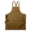 ChefsCloset Cotton Elmwood Cross Back Apron, Coffee Brown