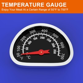 Hard Cover Hood with Temperature Gauge for Blackstone 17 inch Table Top Griddle, Hinged Lid for Blackstone 17" Front or Rear Grease Model 1650, 1832 and More Portable Grill, Blue