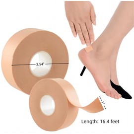 3 Rolls Tape Adhesive Pads Blister Prevention Tape Anti-wear Heel Pads Foam Tape Waterproof Bandages Patches for Pointe Shoes Hand Foot Heel Toe Protector Pads Prevention Skin Feet Chafing (3)