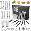48-Piece Stainless Steel Fruit & Melon Carving Tools Set with