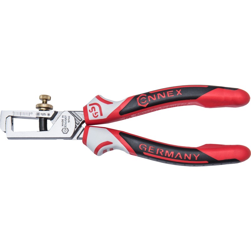 Connex COXT181160 Wire Stripping Pliers with 3C-Handles, Multi-Colour, 160 mm