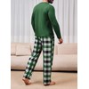 Runcati Mens 2 Piece Pajama Set Plaid Sleepwear PJ Relaxed