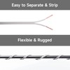Erlandens SPT-2W Electrical Wire 18/2 Zip Cord with 20 Plugs,