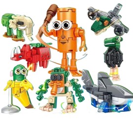 8PCS Italian Brainrot Toys, 8 Boxes Mythical Creatures Building Blocks, Creative Play and Storytelling Toy, Collector's Item for Kids and Adults, Unique Design for Home and Office Decoration