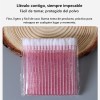 Caja De 50 Pinceles Desechables Para Aplicación De Labiales Color