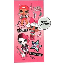 Franco L.O.L. Surprise! Beach Towel Purple and Pink