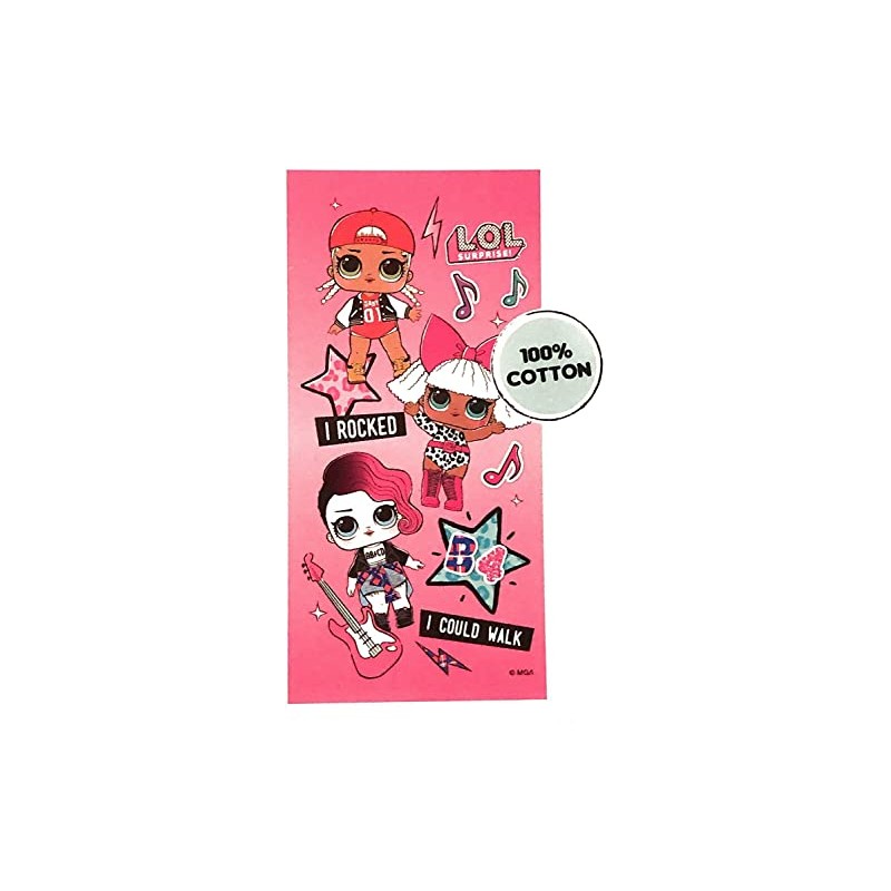 Franco L.O.L. Surprise! Beach Towel Purple and Pink