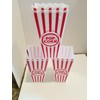 2 Jumbo Popcorn Buckets and 6 Popcorn Tubs