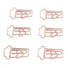 100pcs Paper Clips Innovative Cute Rose Coffee Cup Shape Reusable