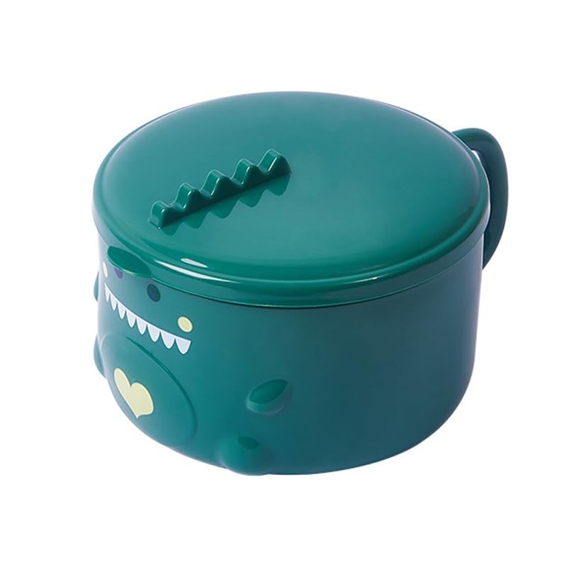 ZPSHYD Cartoon Dinosaur Noodle Bowl - Stainless Steel Inner Bowl