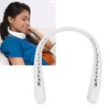 White Adjustable Hanging Neck Electric Fan Bladeless Portable USB Charging