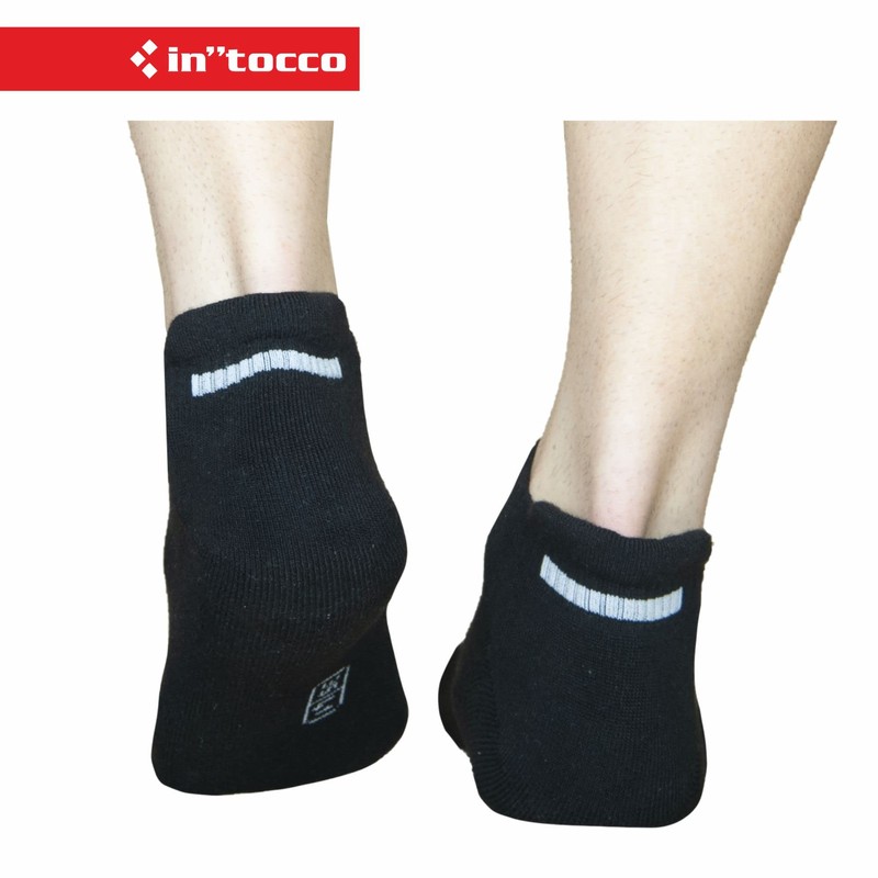In"tocco 6 Pairs - Unisex Cotton Socks with Sponge Insole,