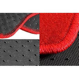 Red Floor Mats with EM1 Logo for Honda Civic EK 1996 1997 1998 1999 2000