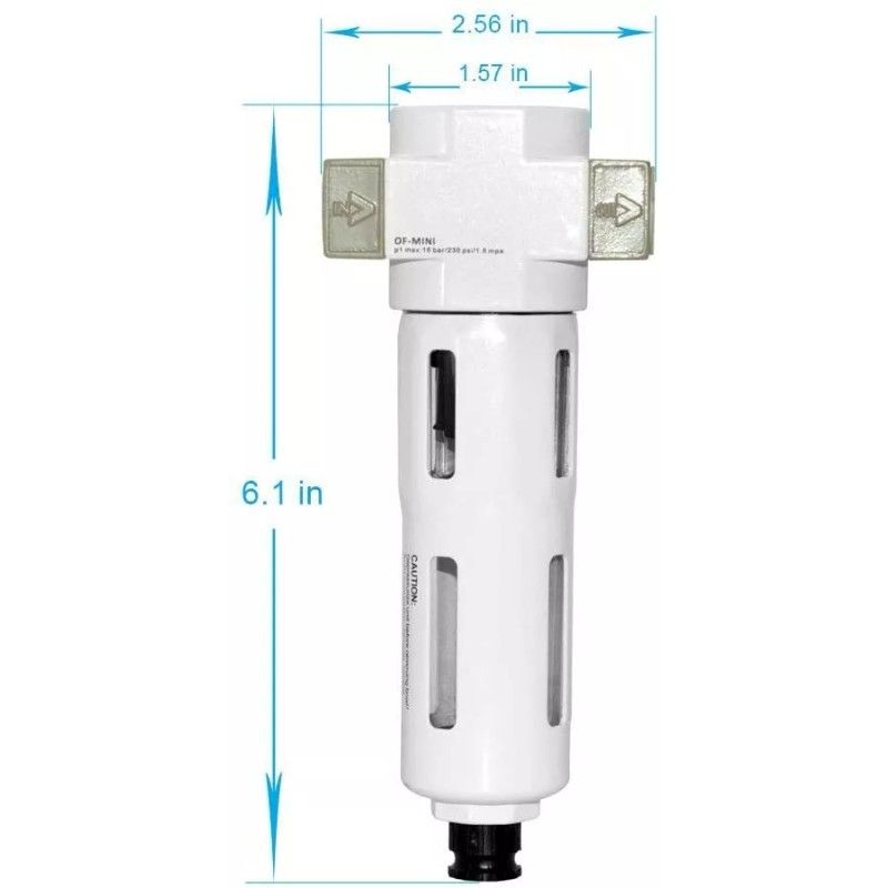 sashow 3/8" NPT Compressed Air In Line Filter Desiccant Dryer