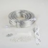 GUOTONG 50ft/15m Plug in LED Rope Lights, 540 Warm White