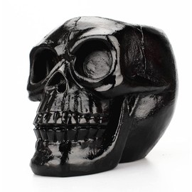 Queen-b Multi-Stand Black Skull Pen Makeup Brush Stand Desktop Cool Stylish Interior Accessory Storage Skull Desk Office Stationery Stationery Stationery (Black)