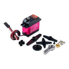 RCmall 2PCS DS3218 PRO 20KG Upgrade Rc Steering Digital Servo High Torque Full Metal Gear Motors Server for Rc Funs 1/8 1/10 1/12 Scale Car Baja Control Angle 270 Degree