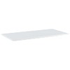 vidaXL White High-Gloss Bookshelf Boards, Replacement Engineered Wood Panels, 31.5"x15.7"x0.6",