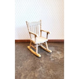 Handley House Dollhouse Rocking Chair 1:12 Scale Miniature Furniture Unpainted Wood