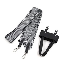 Water Bottle Holder, PU Crossbody Thermos Cup Holder Printed Water Cup Storage Bag with Shoulder Strap Buckle for Hiking Cycling Fitness