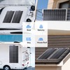 Topunive 100W 12V Flexible Solar Panel 9BB Monocrystalline Cell 12