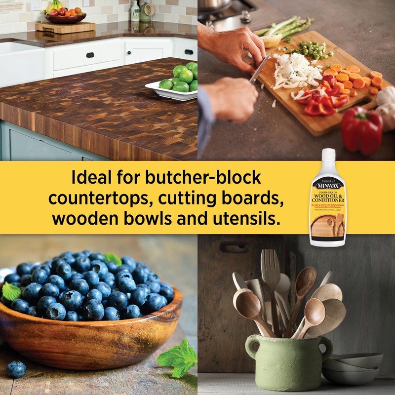 Minwax Food-Grade Wood Oil & Conditioner, 12 fl. oz.