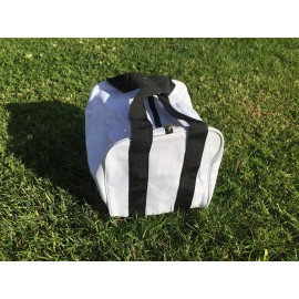 EPCO Bocce Accessories - Heavy Duty Nylon Bocce Bag - white with black handles