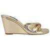 Nine West Women's Nikhil Wedge Sandal, Gold 788, 10