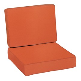 BELLRINO Outdoor Waterproof Patio Cushion Covers 22" X 20" X 4" Set of 4 Replacement Slipcovers Decorative Cushion Cover for Chair Seat Garden Bench Porch Couch S004-O-22X20X4-4PC Cover ONLY