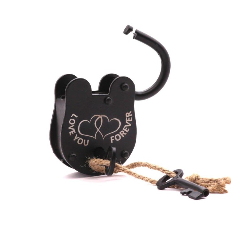Love Lock, Love You Forever, Vintage Lock with Keys, Pad