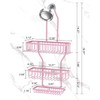 MSAICOE Shower Caddy Hanging Bathroom Organizer, Never Rust Shelf for