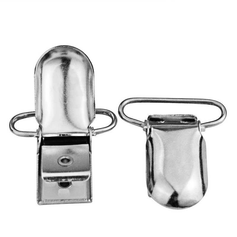 50pcs 1" Pacifier Suspender Clips, Marrywindix Pacifier Clips for Making