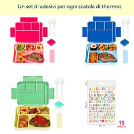 Voarge Kids Lunch Box with Compartments, Kids Lunch Box, Leakproof Kids Lunch Box, Kids Lunch Box for Men and Women, Snack Box, Ideal for School, Nursery and Trips Green