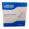 Aplicador De Madera Con Algodon Ambiderm 10 Bolsas
