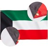 Runesol Kuwait Flag, 91x152cm, 3ft x 5ft, 4 Grommets, Eyelet