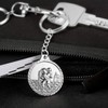 Sterll Mens Key Pendant St Christopher Christopher Christopher Talisman Silver